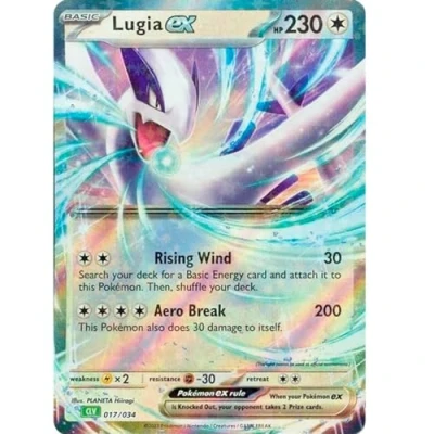 Afbeelding van Enorme Pokémon promokaart, GX, VMAX, EX, Vstar of V, jumbo kaart, XXL reclamebox, officiële Engelse taal (Lugia EX 017/034)