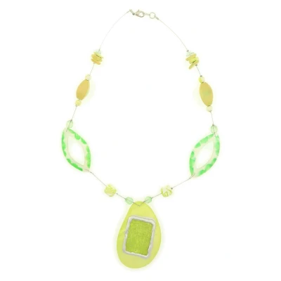 Afbeelding van Behave Ketting met groene hanger 55 cm