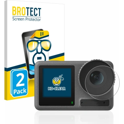 Afbeelding van BROTECT Screenprotector voor DJI Osmo Action 3 (Lens) Folie Beschermfolie transparant (2 Stuks)