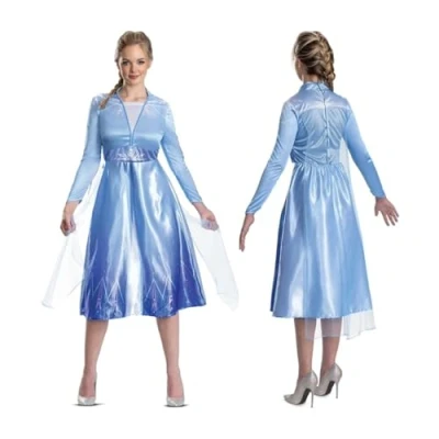 Afbeelding van DISGUISE 158419E EU Elsa Basic Plus Adult (Eu) Frozen Fancy Dress Vrouwen, Multi, L