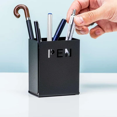 Afbeelding van Trendform Pennenbak Pen Zwart 8x10x5cm