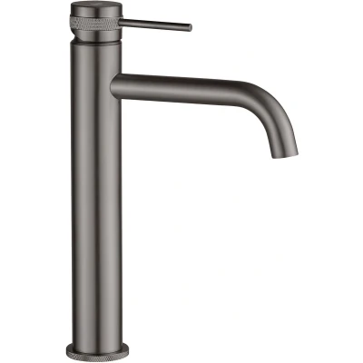 Afbeelding van Rea Lungo Grip High Wastafelkraan Grijs 9,5X5X28Cm