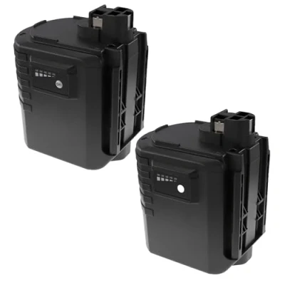 Afbeelding van EXTENSILO 2 x accu compatibel met Bosch GBH 24VRE, GBH24VRE, GBH24VRF elektrisch gereedschap (3300 mAh, NiMH, 24 V)