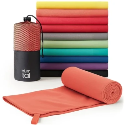 Afbeelding van Blumtal Sporthanddoek microfiber: 120 x 60cm, koraal