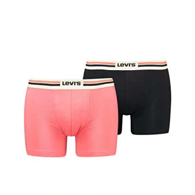 Afbeelding van Levi&#039;s Placed Sportwear Logo Boxer voor heren, roze combo, S