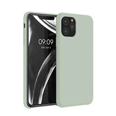 Afbeelding van kwmobile telefoonhoesje compatibel met Apple iPhone 11 Pro hoesje Zachte case voor smartphone Back cover in grijsgroen
