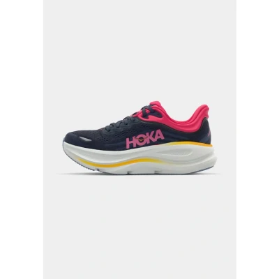 Afbeelding van HOKA Bondi Hardloopschoenen voor op de weg, Dames, Maat: 43 1/3, Varsity navy/nautical dusk Textiel/ synthetisch