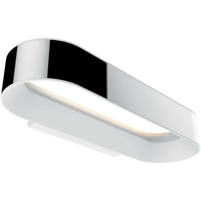 Afbeelding van Paulmann 70948 LED plafondlamp wandlamp Agena incl. 1x20 watt IP44 dimbaar chroom, wit mat woonkamerlamp alu, edelstaal 2700 K