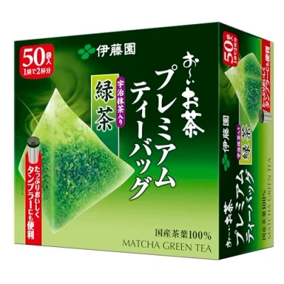 Afbeelding van Itoen Premium Japanse Groene thee 50 x 1,8 g theezakjes met Uji Matcha