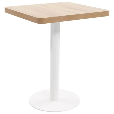 Afbeelding van Bistrotafel 60x60 cm MDF lichtbruin