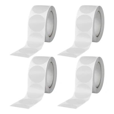 Afbeelding van 2000 stuks ronde transparante zegelstickers, 20 mm zelfklevende etikettenstickers, envelopstickers, geschenkverpakkingsetiketten.
