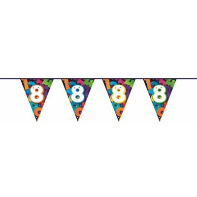 Afbeelding van Vlaggenlijn Cijfers 8 jaar 10 meter