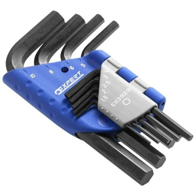 Afbeelding van Expert by Facom korte 6 kant metrische inbussleutelset 9 delig E113929