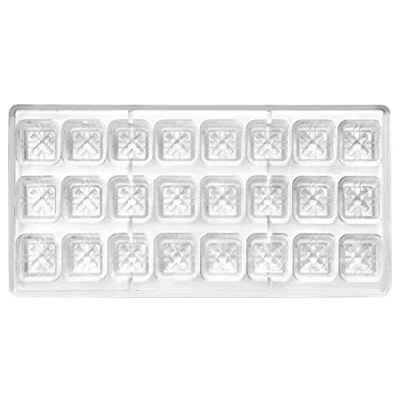 Afbeelding van IBILI Chocoladevorm conisch/Vierkant, polycarbonaat, Wit, 27 x 14 2,5 cm