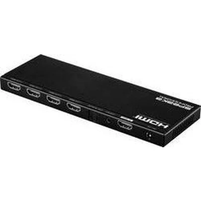 Afbeelding van SpeaKa Professional 4 poorten HDMI splitter Met ingebouwde converter 4096 x 2160 Pixel Zwart