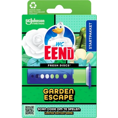 Afbeelding van 5x WC Eend Fresh Discs Houder Garden Escape 36 ml