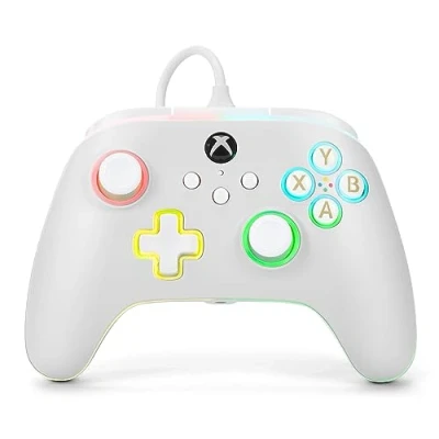 Afbeelding van PowerA Advantage Bedrade Controller Xbox Series XS met Lumectra Wit