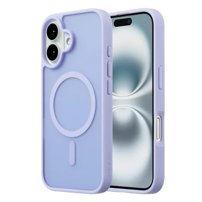 Afbeelding van Apple iPhone 16 MagSafe Hoesje Kunststof imoshion Backcover/Hardcase Lila Telefoonhoesje