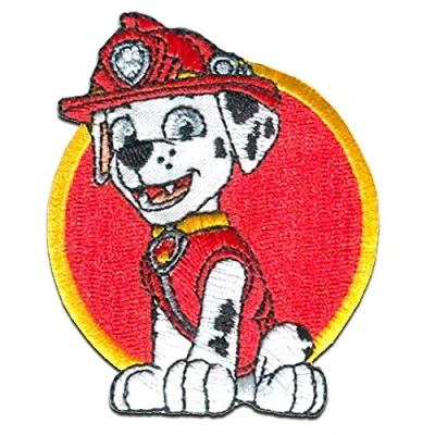 Afbeelding van Paw Patrol © MARSHALL 2 opnaaien, strijkplaatje, applicaties, patches, patches om op te strijken, grootte: 7,5 x 6 cm