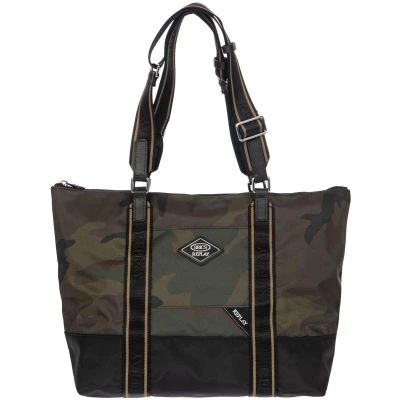Afbeelding van BRIC&#039;S schoudertas shopper Replay Camoufla Shopping Bag Green Camou veelkleurig