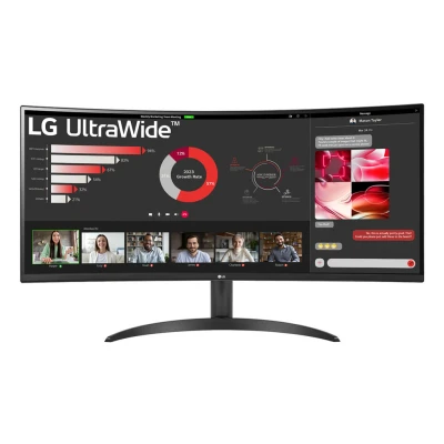Afbeelding van LG 34WR50QK B QHD Curved Ultrawide Monitor 34 inch