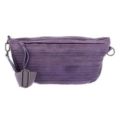 Afbeelding van FREDsBRUDER Leren Gordeltas Riffel Beltbag Lavender Paars