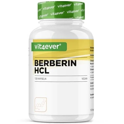 Afbeelding van Berberine HCL Intenso 120 capsules 500 mg Vit4ever