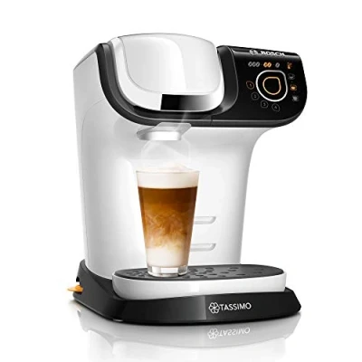 Afbeelding van Bosch TAS6504 Tassimo My Way 2 capsulekoffiezetapparaat met touch interface en personalisatie van dranken, 1500 W, 1,3 liter, wit