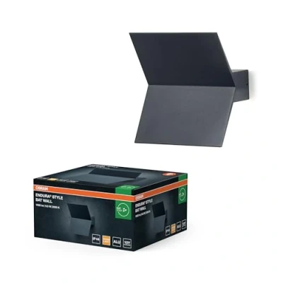Afbeelding van OSRAM ENDURA STYLE BAT buitenwandlamp, LED wandlamp met indirect licht, warm wit, 3000K, aluminium, IP44, 9,5W