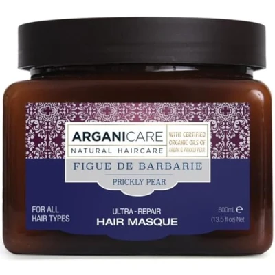 Afbeelding van Arganicare cactusvijg serie magnificient masker hydrateert en versterkt intensief glanseffect hoge bescherming alle haartypes 500 ml