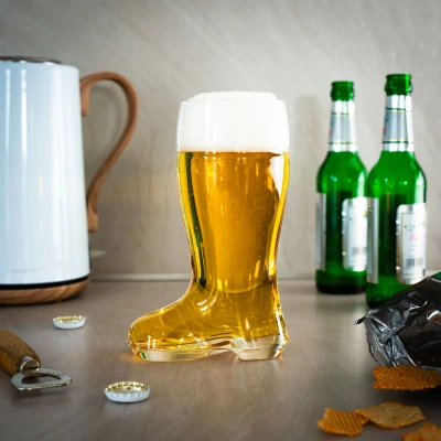 Afbeelding van Bar bespoke bierlaars glas 800ml (!) laars pilsner