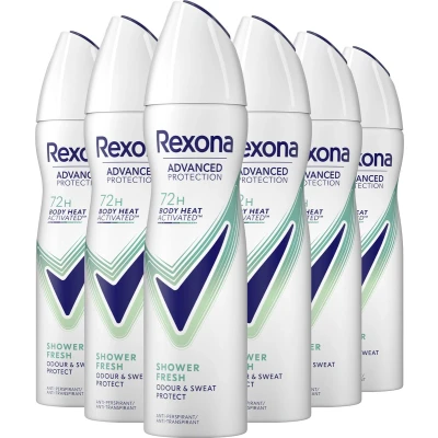 Afbeelding van 6x REXONA Deospray Advanced Protection Shower Fresh 150 ml