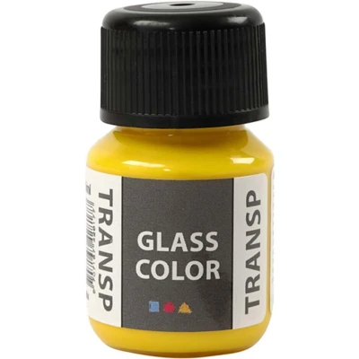 Afbeelding van Creativ Company Glass Color Transparante Verf Citroengeel, 30ml