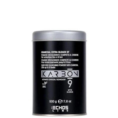 Afbeelding van ECHOSLINE Karbon 9 Charcoal Extra Bleach 9T Tonen Compact Bleekpoeder