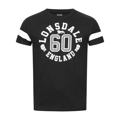 Afbeelding van Lonsdale Normale Passform Askerswell Tshirt print, Heren, Maat: XXL, Black/white