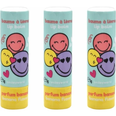 Afbeelding van Smiley Lippenbalsem 3 stuks Banane