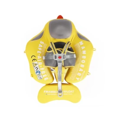 Afbeelding van HECCEI Zwemband Baby met Zonnedak, Mambobaby Non inflatable Swimming Float Comfortabele Zwemvlotter Zacht Waterdicht Huidvriendelijk Zwemring Zwemtrainer voor 3 24 Maanden