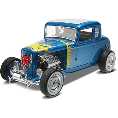 Afbeelding van Revell 14228 32 Ford 5 Window Coupe (gedetailleerde modelbouwset, autobouwset 1:25, meerkleurig