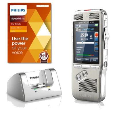 Afbeelding van Philips PocketMemo dicteerapparaat DPM8200 + SE Pro Dictate v.11