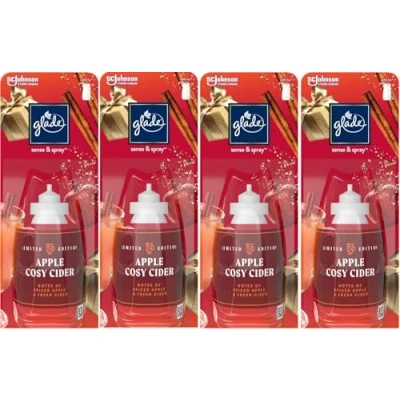 Afbeelding van 4 x 18ml Glade Sense en Spray Navulling Apple Cosy Cider