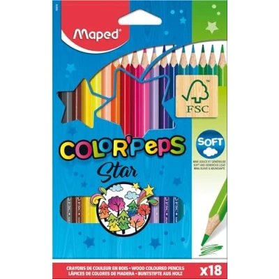 Afbeelding van Kleurpotlood Maped color\peps 18 potloden