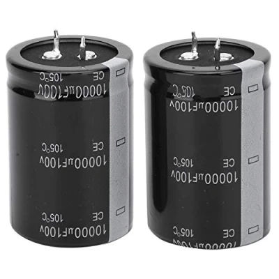Afbeelding van Elektrolytische condensator 10000uF 35 * 50mm 105℃ 100V 2 stuks voor elektronische toepassingen DIY liefhebbers