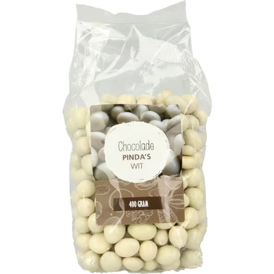 Afbeelding van Mijnnatuurwinkel Chocolade Pinda Wit, 400 gram