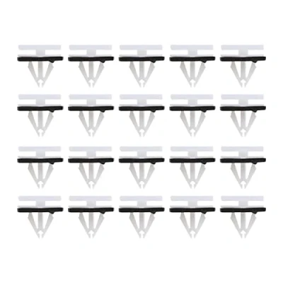Afbeelding van VGOL 20 stks Zijrok Dorpel Clips Moulding Cover Trim Wit Plastic met Spons Seal 5270438 5264089 Compatibel Edge Fiesta Kuga Mustang C520