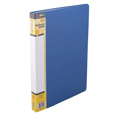 Afbeelding van D.RECT Showmap PP A4 30 hoezen solide presentatiemap offertemappen blauw