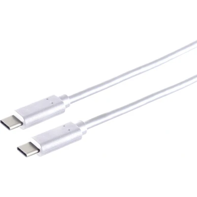 Afbeelding van USB C naar kabel USB3.2 (tot 20 Gbit/s) PD tot 20V/3A video 4K 60Hz / wit 2 meter