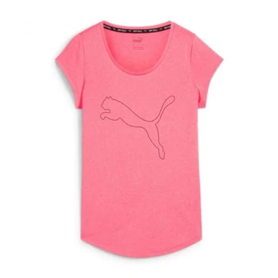 Afbeelding van Puma Performance heather CAT TEE Sport Tshirt, Dames, Maat: XS, Sunset glow