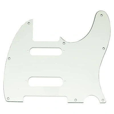 Afbeelding van Musiclily Pro 8 Schroefgaten SS Slagplaat voor USA/Mexico Fender Deluxe Nashville Telecaster Elektrische Gitaar, 3 laags Aged White