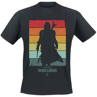 Afbeelding van Henry Tiger STAR WARS Mandalorian Spectrum Tshirt print, Heren, Maat: Large, Black