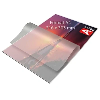 Afbeelding van Albyco A4 Lamineerhoes Lamineervel Glanzend Dikte 2x80 (160) Micron (100 stuks)